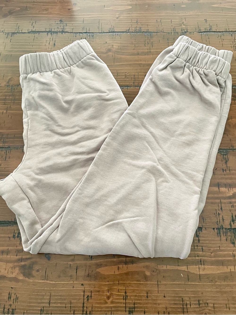 Brandy Melville Cream Jogger Sweatpants